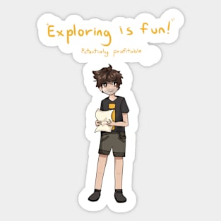 Exploring Is Fun Sticker